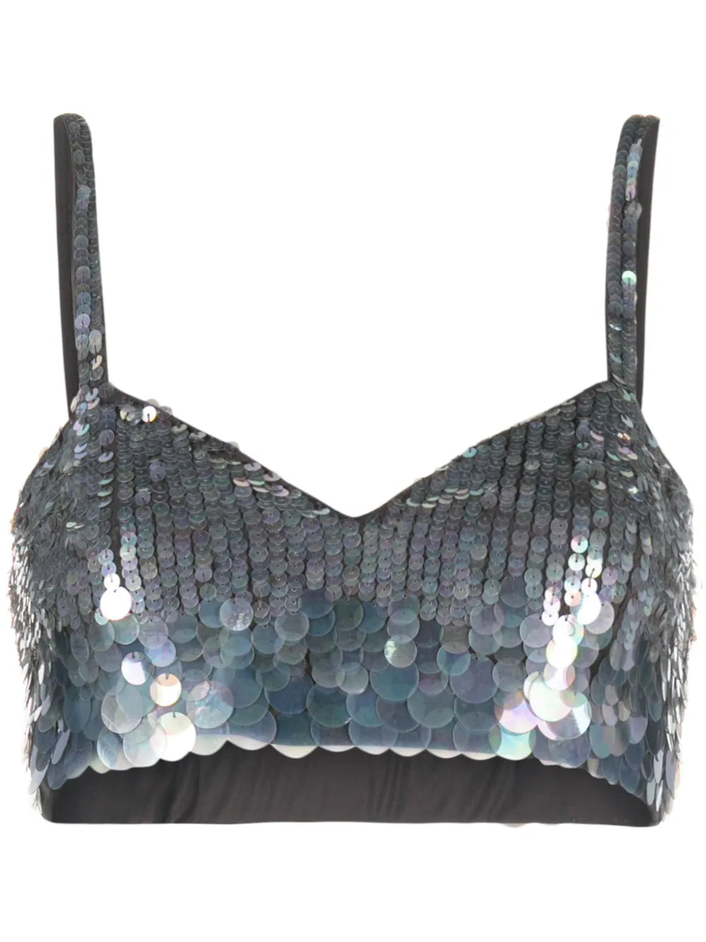 Sequinned Crop Top