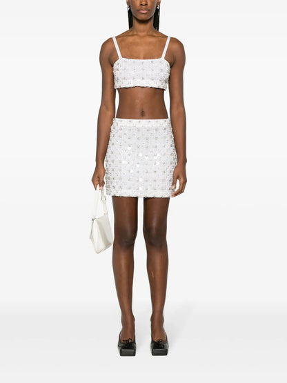 Sequined A-Line Miniskirt