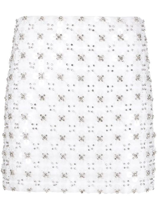 Sequined A-Line Miniskirt