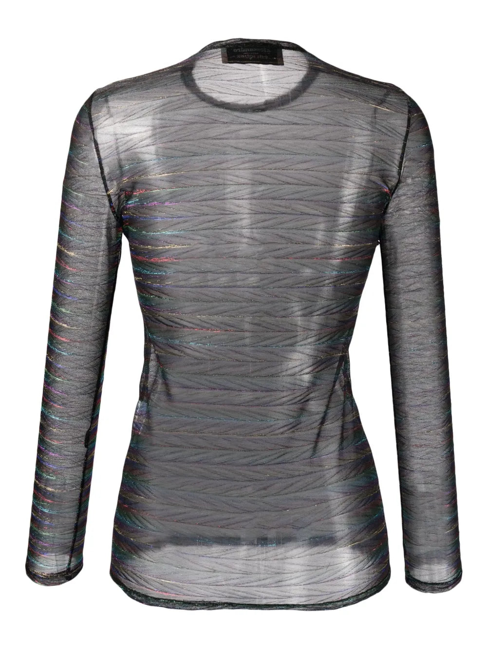Striped Metallic Sheer Top