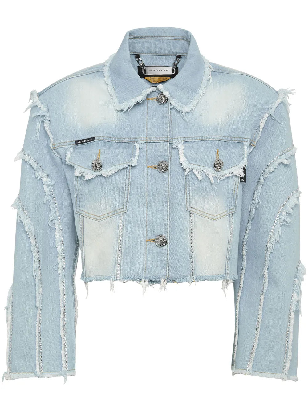 Cropped Cotton Denim Jacket