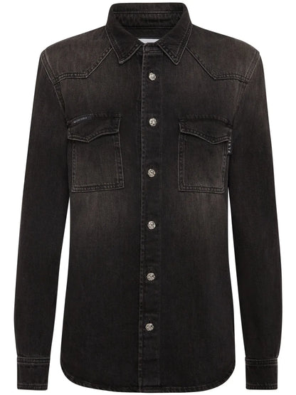 Long-Sleeve Denim Shirt