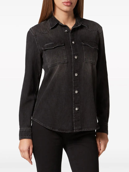 Long-Sleeve Denim Shirt