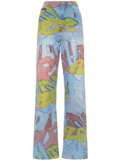 Palace Fit Bombing High-Rise Wide-Leg Jeans