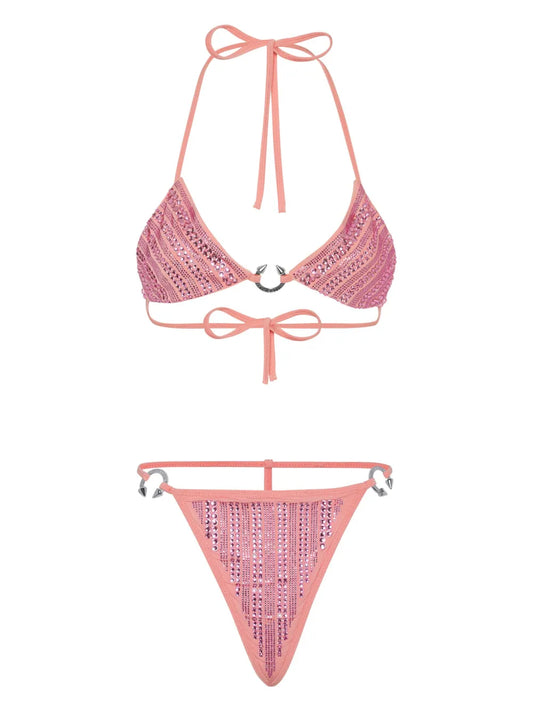 Crystal-Embellished Bikini