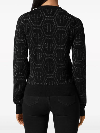 Monogram Crystal-Embellished Jumper