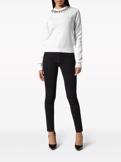 Monogram Crystal-Embellished Jumper