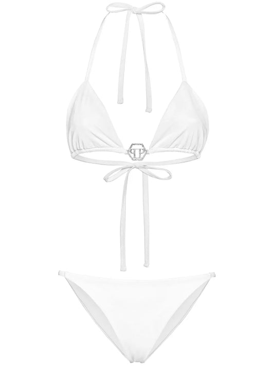 Logo-Plaque Triangle Bikini Set