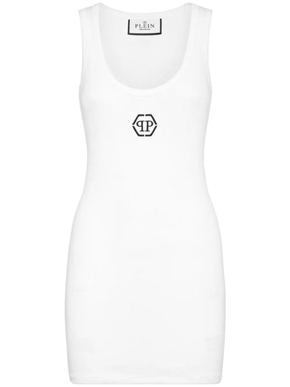 Logo-Embroidered Tank Dress