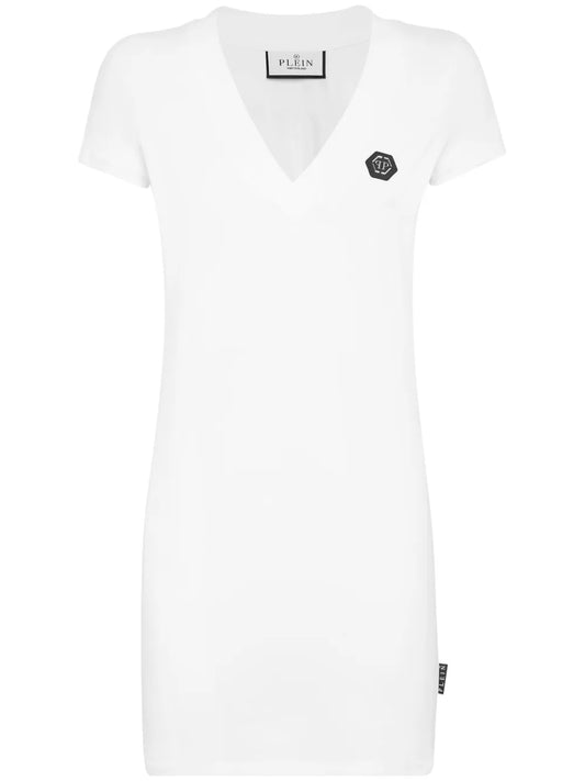 Rhinestone-Embellished T-Shirt Dress