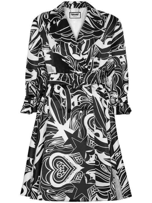 Tribal Circus Trench Coat