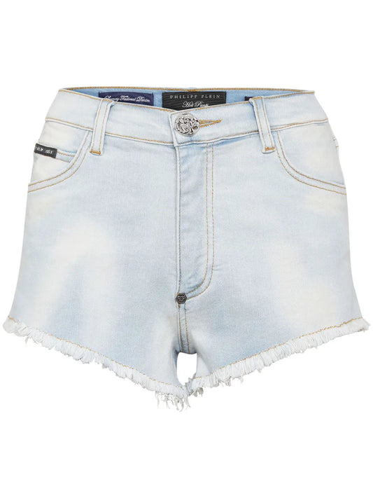 Logo-Appliqué Denim Shorts