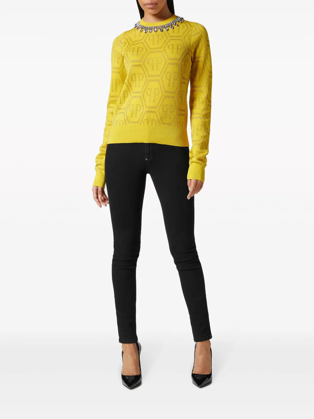 Monogram Crystal-Embellished Jumper