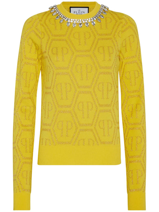 Monogram Crystal-Embellished Jumper