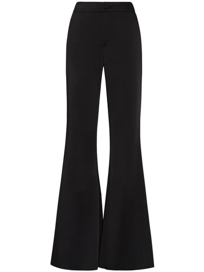 Flared Satin Trousers