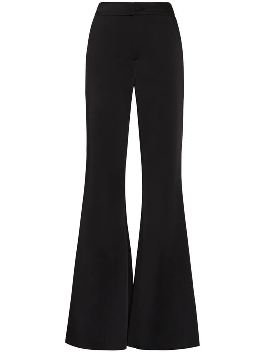 Flared Satin Trousers