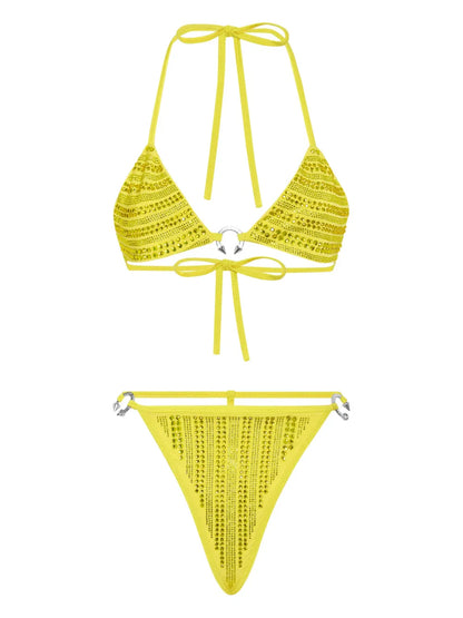 Crystal-Embellished Bikini