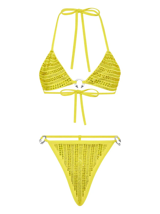 Crystal-Embellished Bikini
