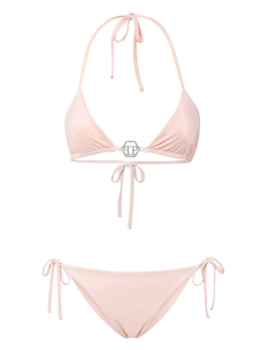 Logo-Plaque Bikini Set