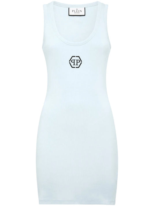 Pp Hexagon-Embroidered Tank Dress