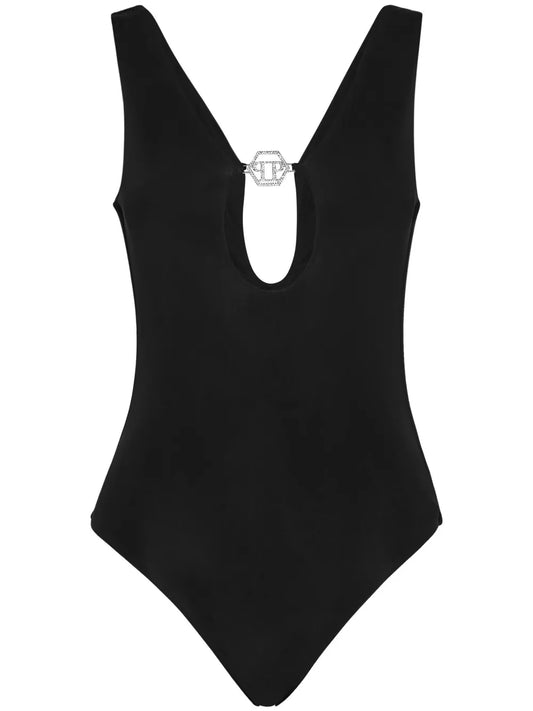 Logo-Plaque Swimsuit