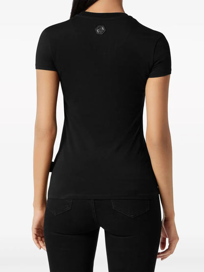 Crystal-Embellished Logo-Print T-Shirt