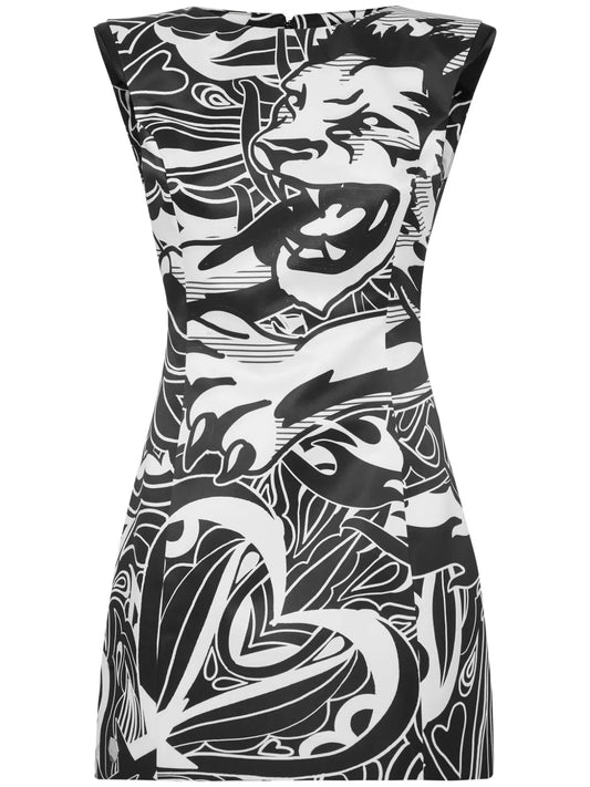 Duchesse Cap-Sleeve Minidress