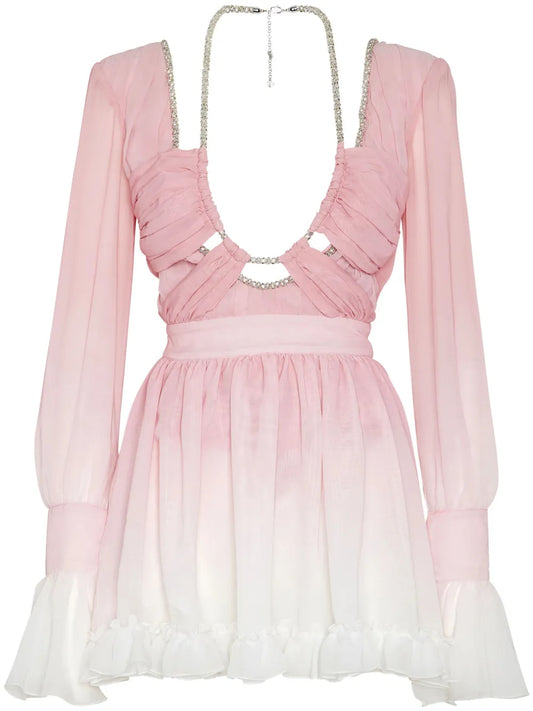 Ombré-Effect Mini Dress