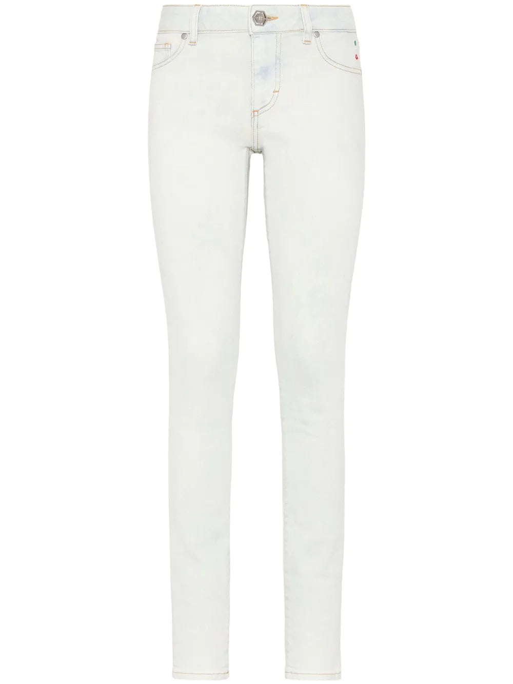 Logo-Appliqué Denim Leggings