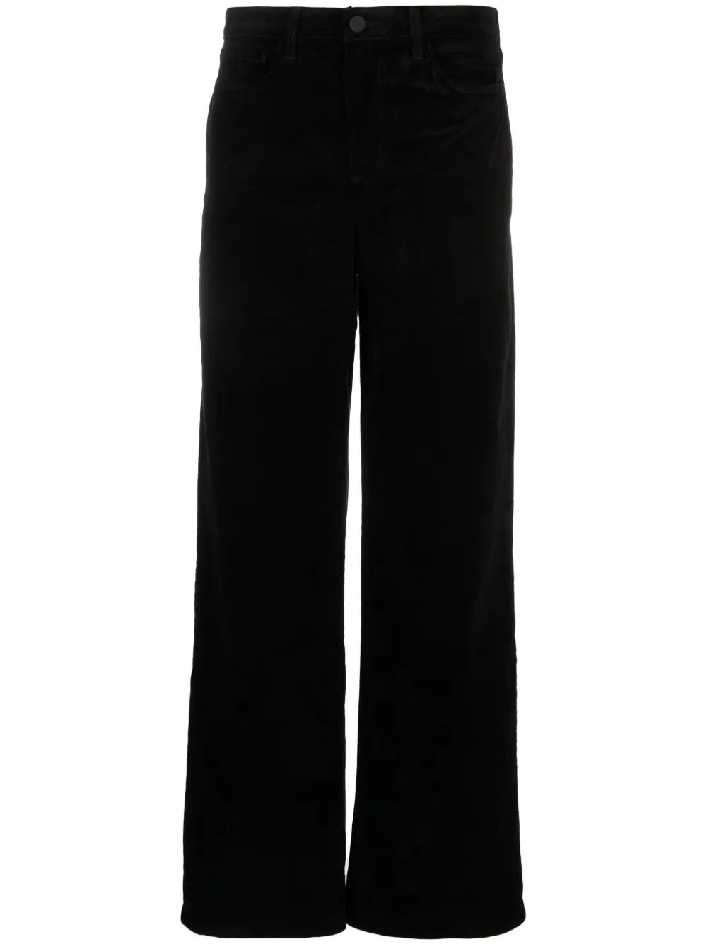 Maghra Mid-Rise Wide-Leg Velvet Trousers