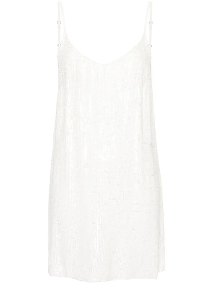 Sequin-Embellished Sleeveless Dress