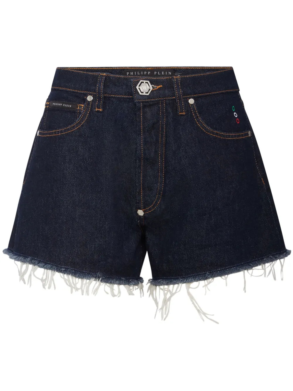 Logo-Appliquéd Denim Mini Shorts