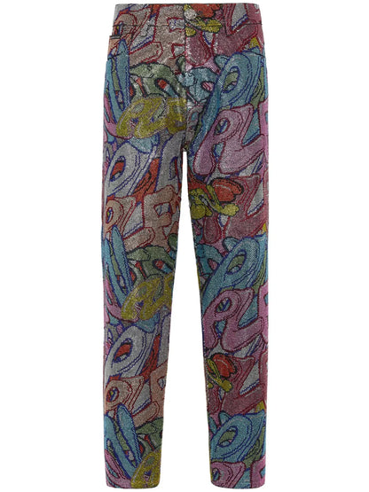 Brooches High-Rise Tapered Jeans