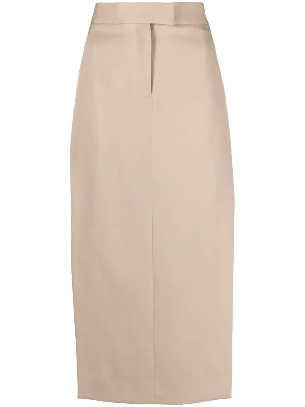Panelled Twill Midi Skirt