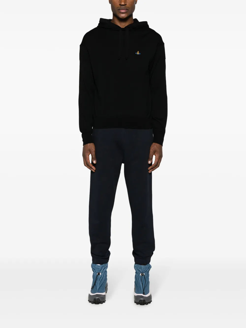 Orb-Embroidered Virgin Wool Hoodie