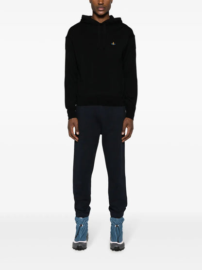 Orb-Embroidered Virgin Wool Hoodie