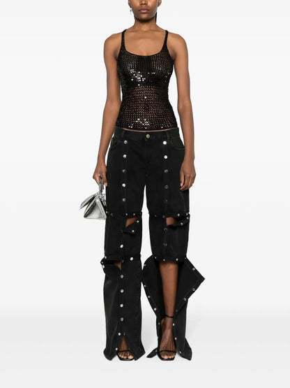 Deconsructed Low-Rise Jeans