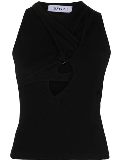 Armour Cut-Out Detailed Tank Top