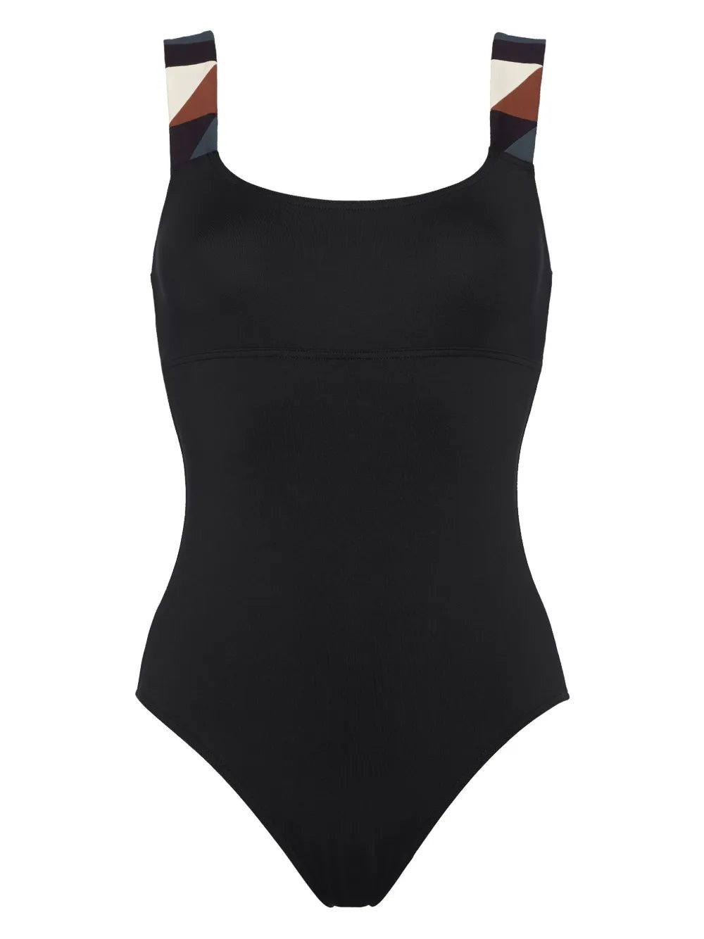 Tempo Graphic-Strap Swimsuit