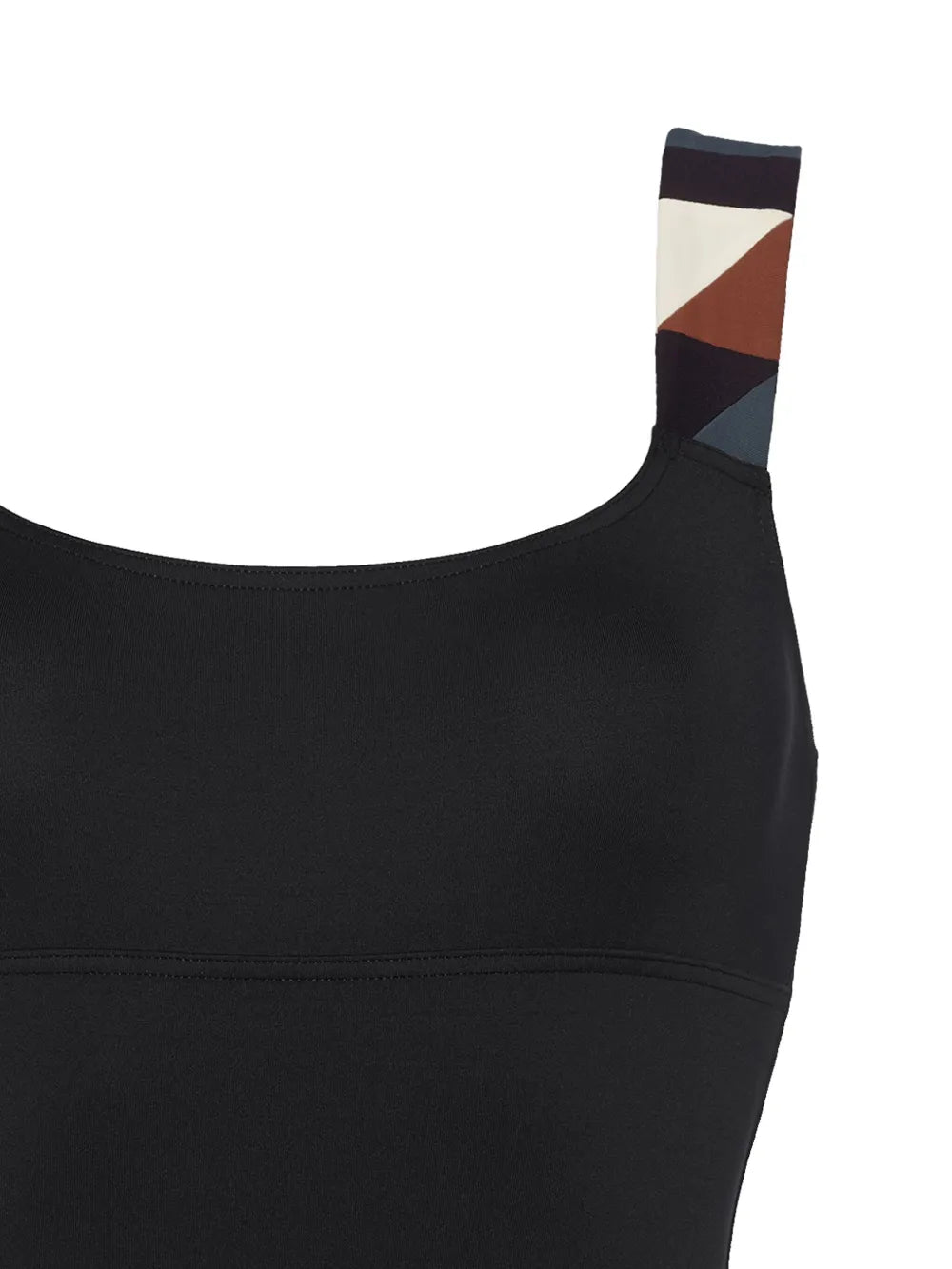 Tempo Graphic-Strap Swimsuit