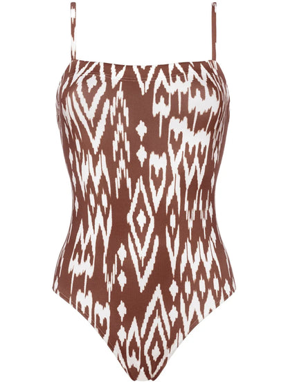 Cloud Geometric-Print Swimsuit