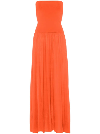 Ankara Strapless Maxi Dress