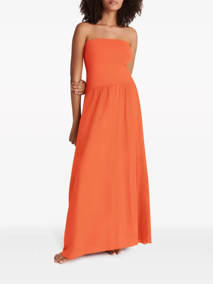 Ankara Strapless Maxi Dress