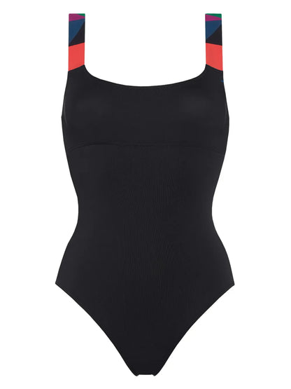 Tempo Contrasting-Strap Swimsuit