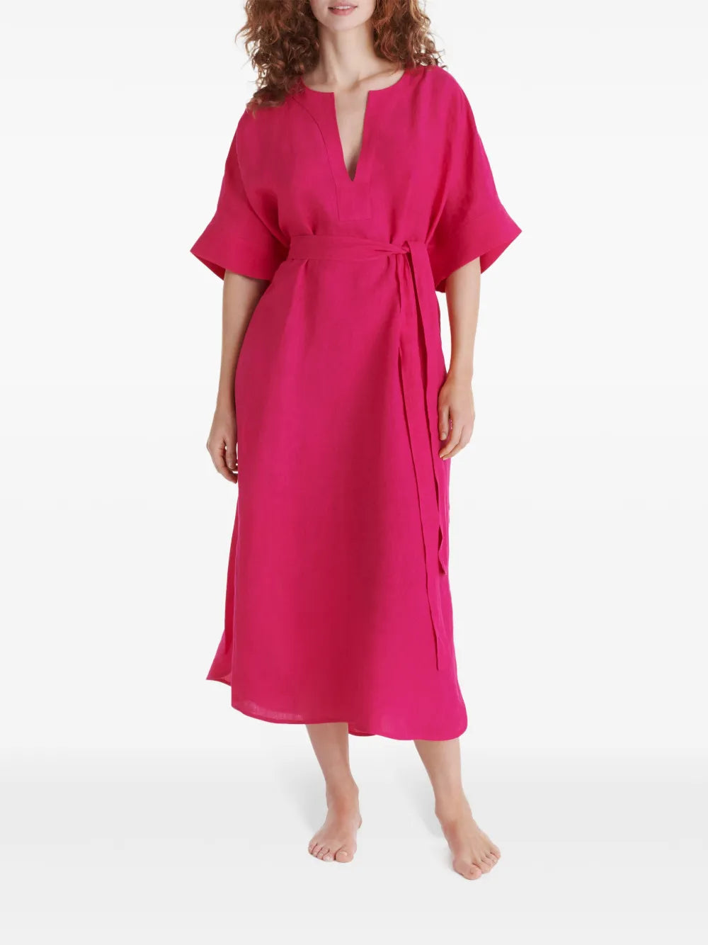 Bibi Linen Midi Dress