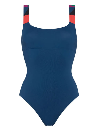 Tempo Geometric-Print Swimsuit