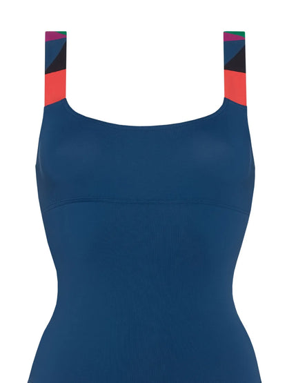 Tempo Geometric-Print Swimsuit