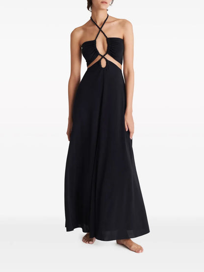 Tina Halterneck Maxi Dress