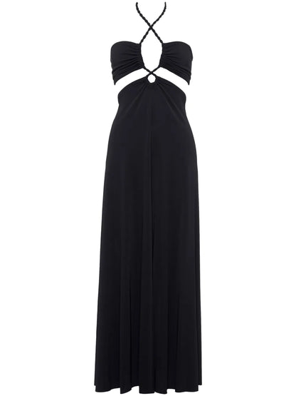 Tina Halterneck Maxi Dress