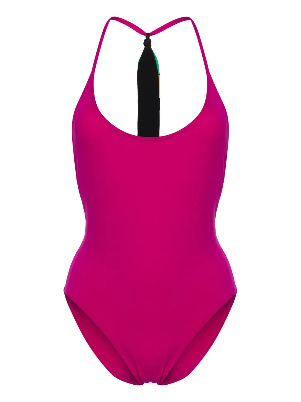 Virtuosa Patchwork-Strap Swimsuit